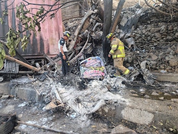 El cuarto fallecido fue un hombre evaluado en el lugar, sin signos vitales, según confirmaron los bomberos. (Cortesía: Bomberos Voluntarios)
