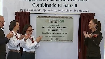 Claudia Sheinbaum inaugura planta eléctrica
