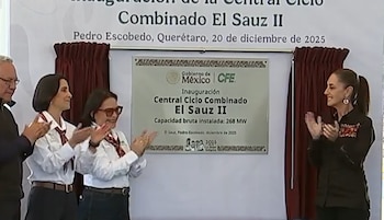Claudia Sheinbaum inauguró central eléctrica