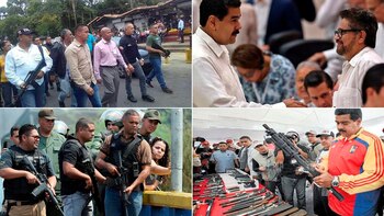 Las imágenes que publicó Guaidó en Twitter