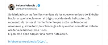 La senadora remarcó la responsabilidad