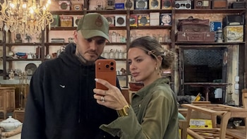 La China Suárez compartió su tarde en familia junto a Mauro Icardi en La Casa de los Sueños: inflable gigante y guerra de espuma