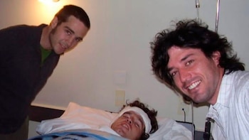 Juancho después de colocarse el