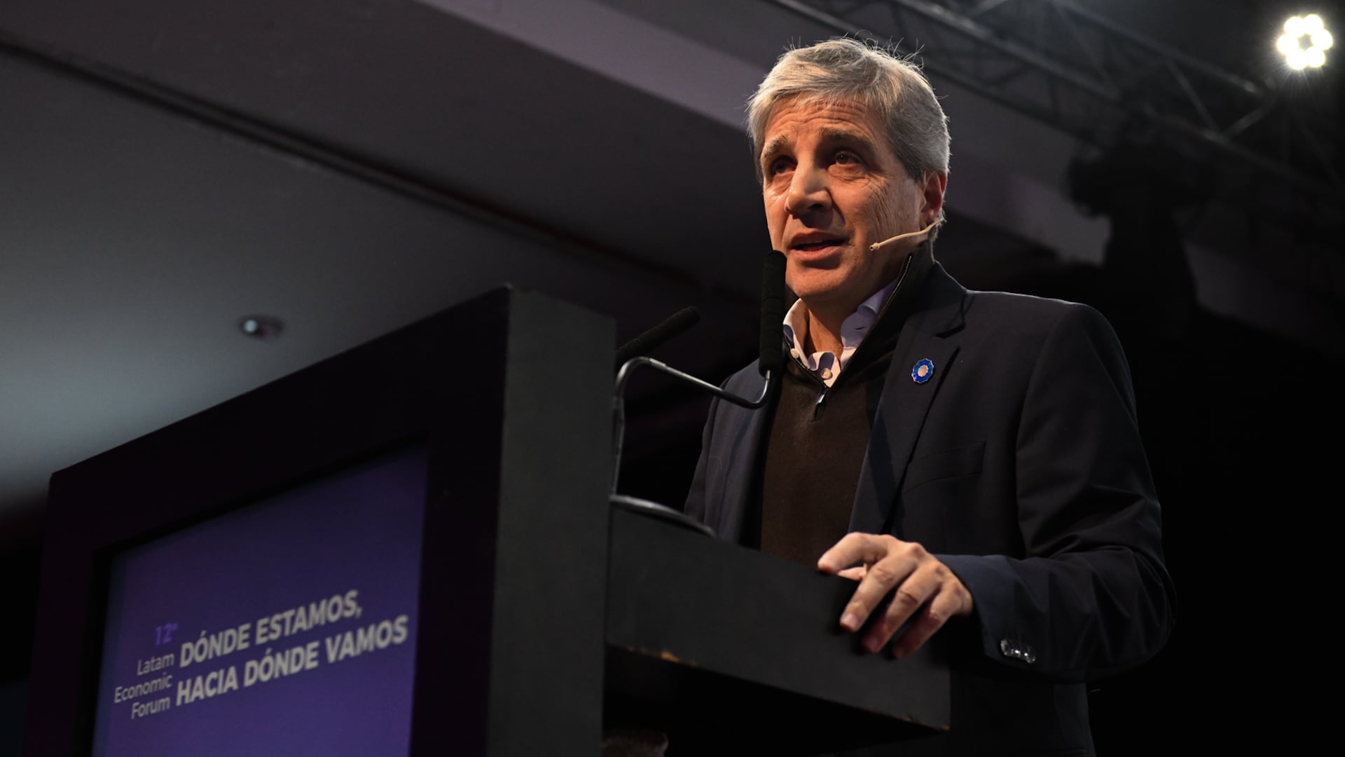 El ministro de Economía, Luis Caputo, en el Latam Economic Forum (Adrián Escándar)