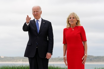 Joe Biden y su esposa