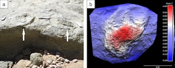 Las huellas, fechadas en el