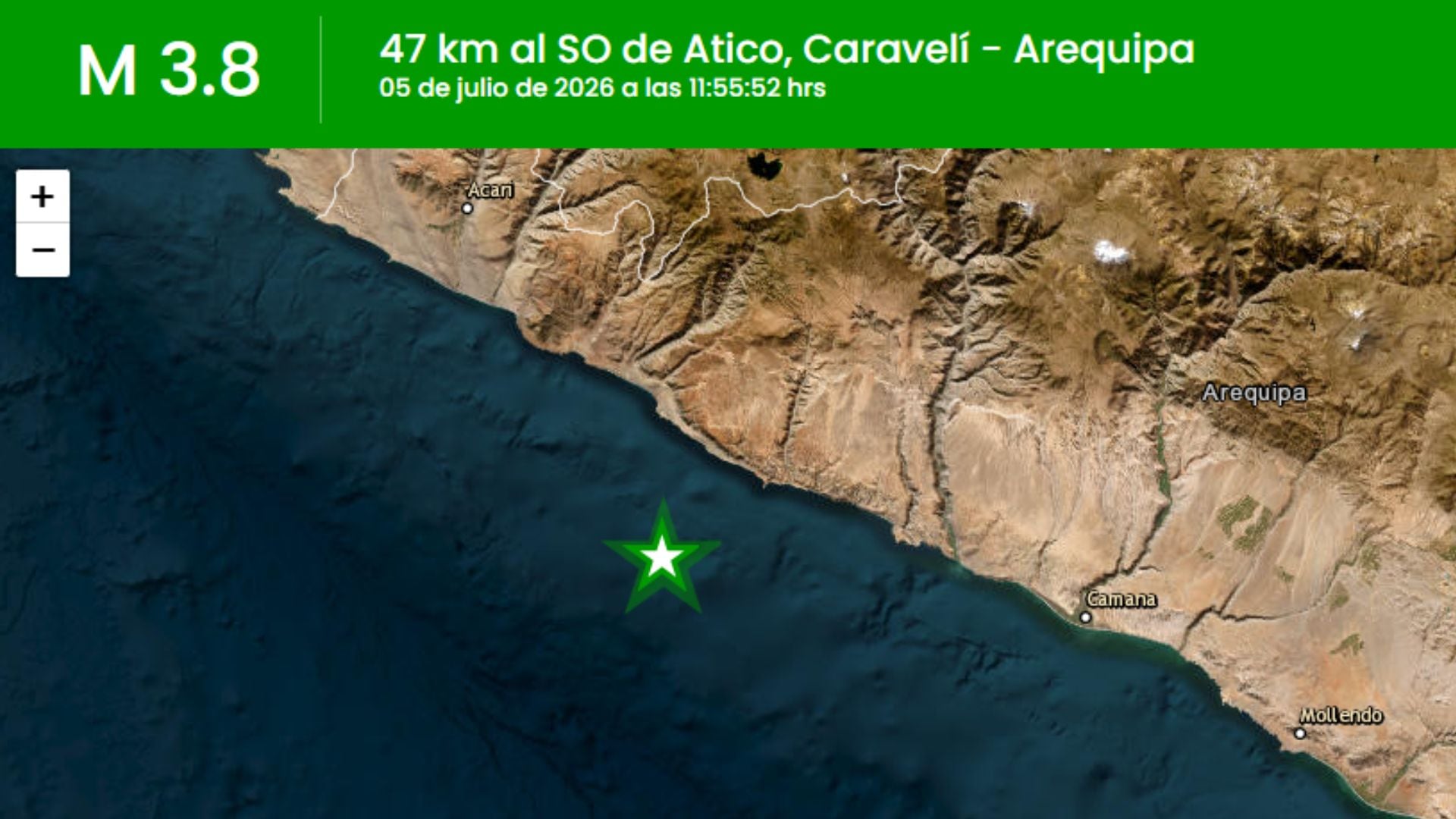 Sismo en Arequipa