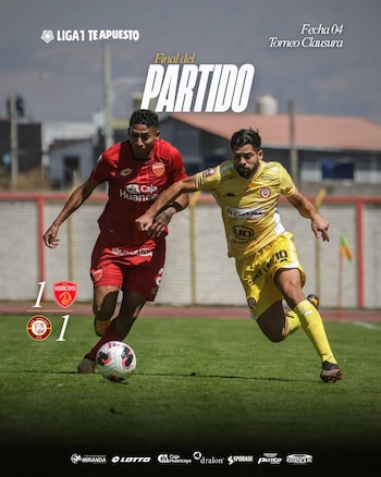 Sport Huancayo igualó a uno con Los Chankas por la fecha 4 del Torneo Clausura de la Liga 1 2026.