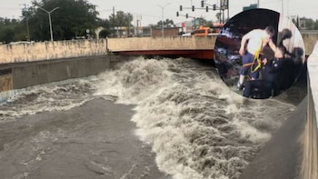Lluvias inundan Monterrey: hombre arrastrado por la corriente fue rescatado por equipos de emergencia