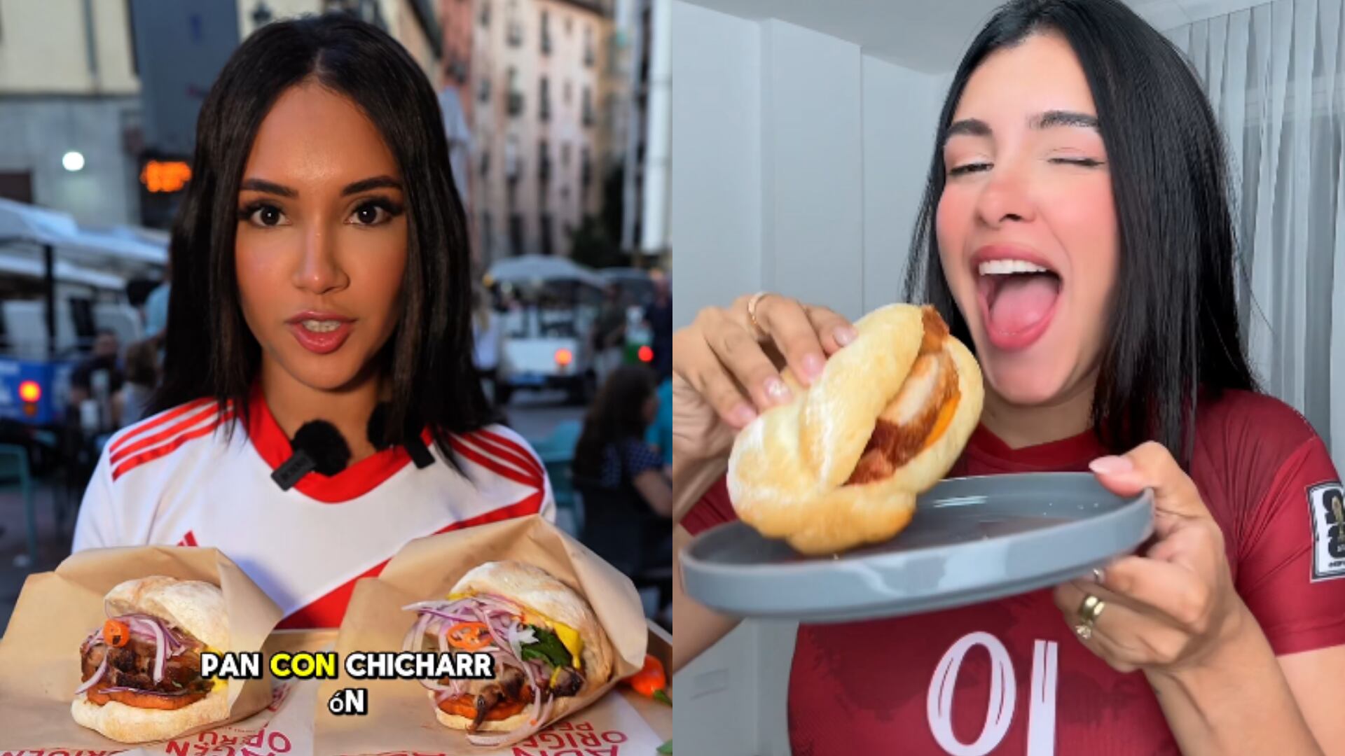 Venezolanas expresan su apoyo al pan con chicharrón frente a la arepa reina en la final del