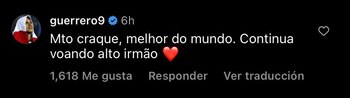 Paolo Guerrero envió mensaje de aliento a Vinicius tras ser víctima de racismo en Real Madrid vs Valencia.