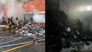 Alrededor de 100 bomberos acudieron