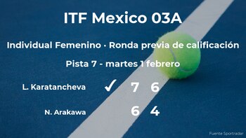 La tenista Lia Karatancheva gana