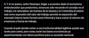 La redistribución de un millón de hectáreas a campesinos formó parte de la propuesta para duplicar la producción de alimentos - crédito @petrogustavo/X