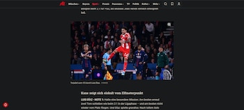 Luis Díaz fue clave para que los "Gigantes de Baviera" sigan con vida en la serie de semifinales de la Champions League -crédito Sport Deutschalnd