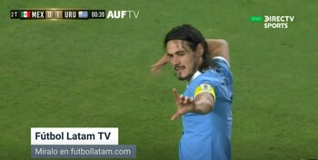 Gol de Cavani ante México.