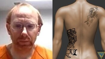 La policía difundió un boceto de los tatuajes de la víctima en un esfuerzo por identificarla.