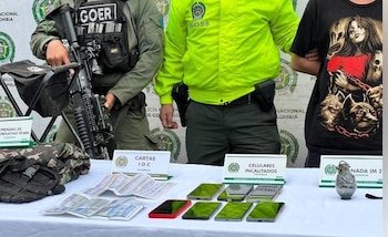 En medio del allanamiento se