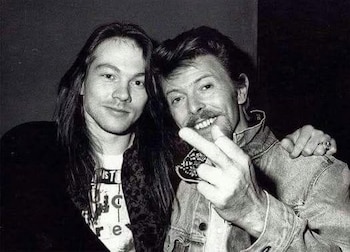 Axl Rose y David Bowie