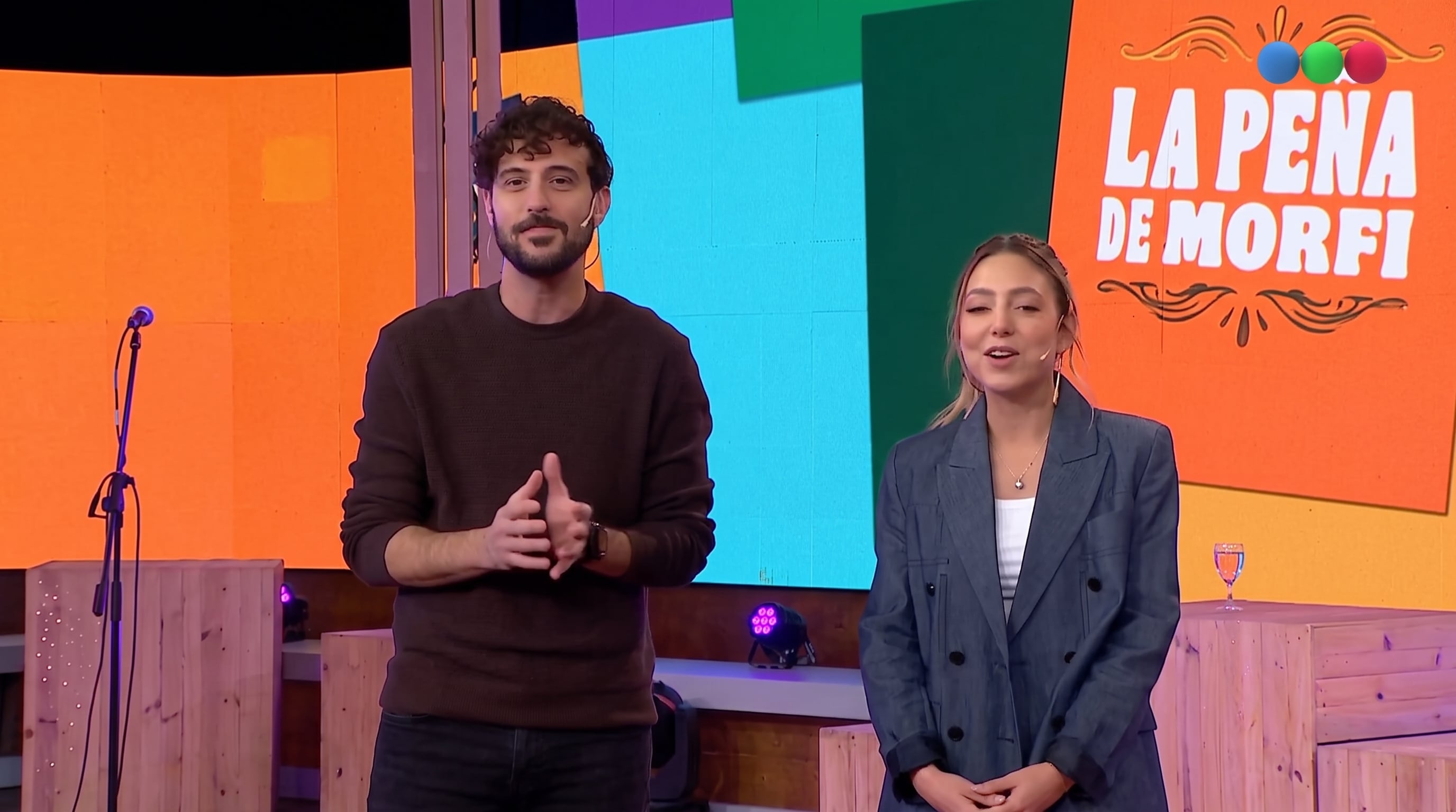 La conducción de Diego Leuco y Sofi Martínez en La Peña de Morfi incluyó guiños entre ambos tras su separación a fines de 2023 (Imagen Ilustrativa Infobae)
