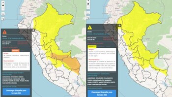 Senamhi pronostica lluvias de moderada