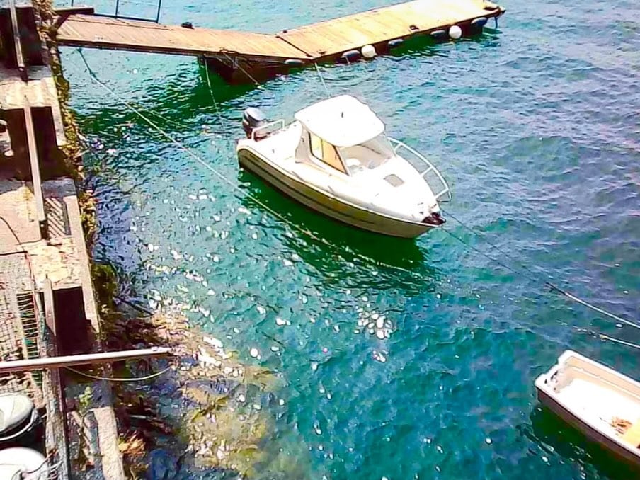 El lago de Como, en Italia, donde Colapinto pasó parte de su receso de verano de la Fórmula 1