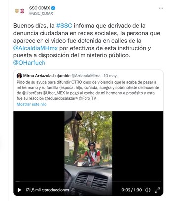 La Secretaría de Seguridad Ciudadana