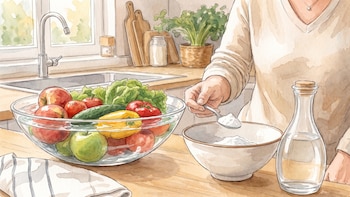 ¿Lavar la fruta con bicarbonato? Qué aporta y cuáles son sus límites