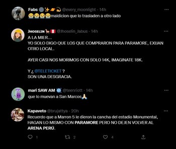 Fans piden cambio de recinto