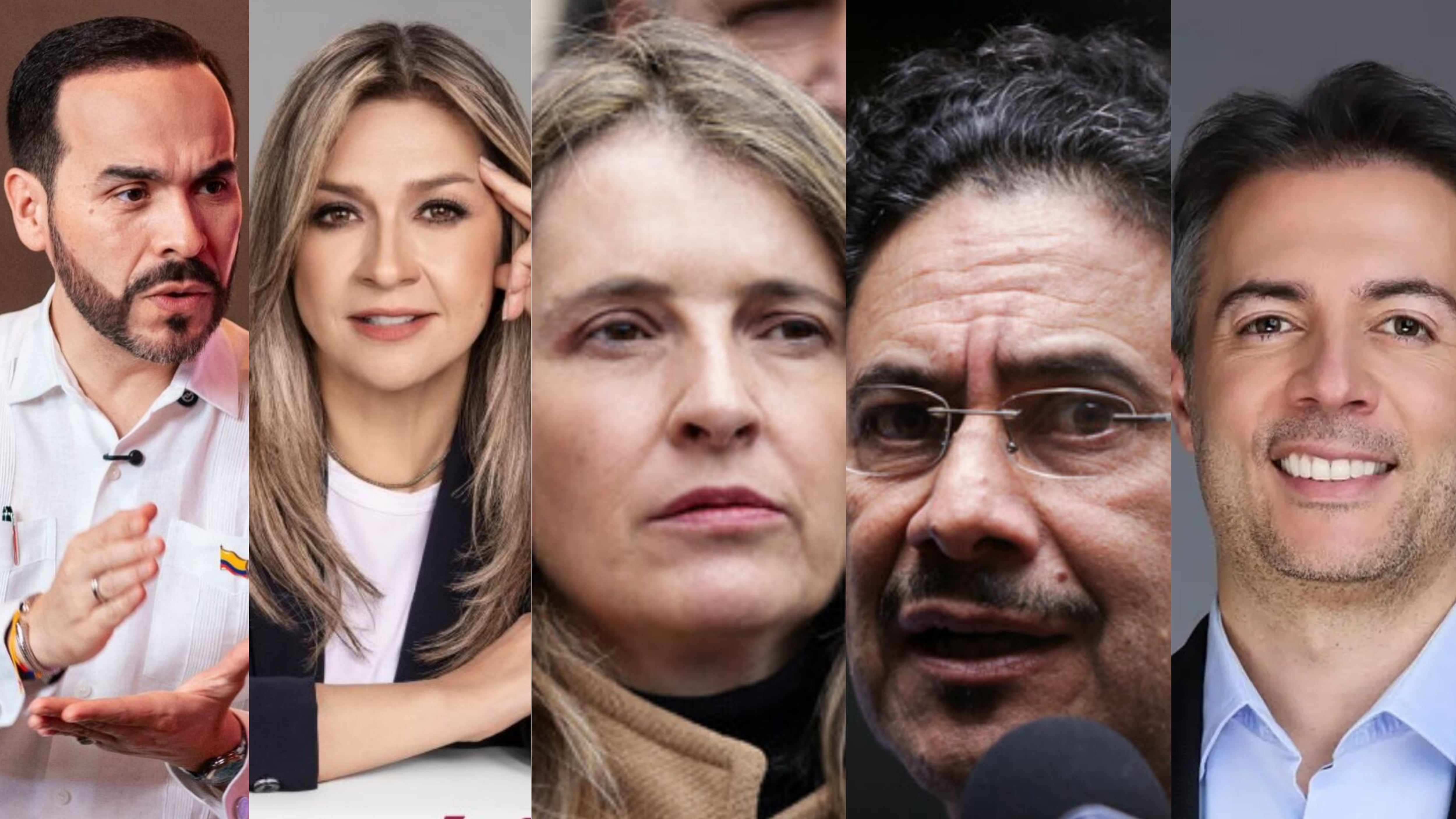 Encuesta Guarumo-EcoAnalítica 2026: Cepeda y De la Espriella lideran intención de voto con alta indecisión - crédito @quinterocalle/Instagram, @delaespriella_style/Instagram, Vicky Dávila/Facebook y Google