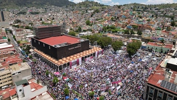 Simpatizantes y funcionarios de Morena