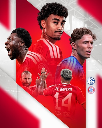 Alphonso Davies, Nathaniel Brown y Luis Díaz los grandes protagonistas-crédito @FCBayern/X