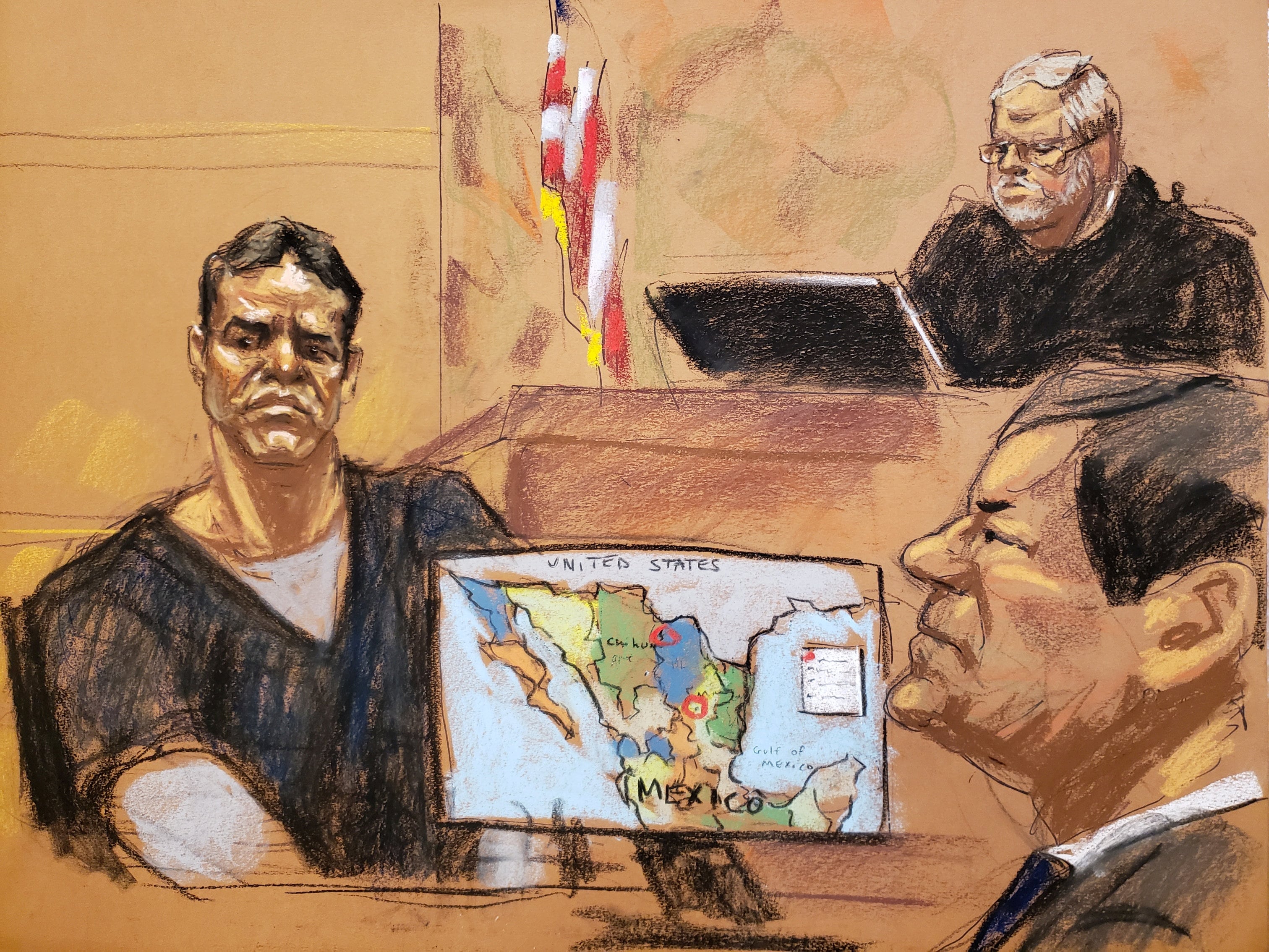 El Vicentillo testificó contra El Chapo en EEUU. (Foto: Reuters / Jane Rosenberg )