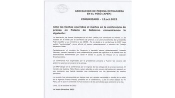 Comunicado de la prensa extranjera