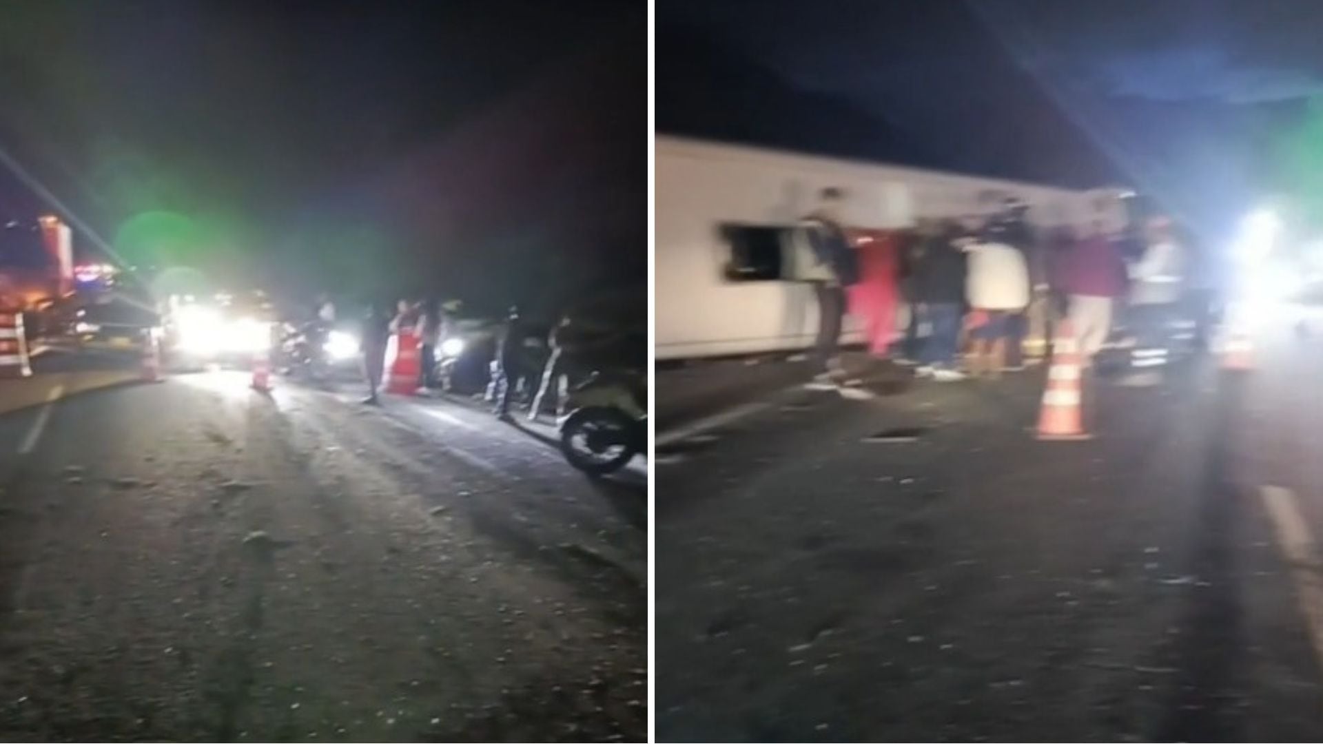 Fuerte accidente en la vía Tunja-Bogotá: un bus intermunicipal se volcó y dejó alrededor de 20 heridos