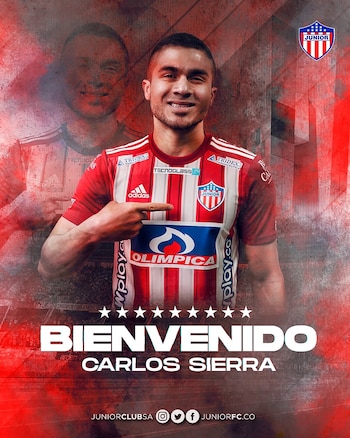 Carlos Sierra nuevo jugador del Junior de Barranquilla