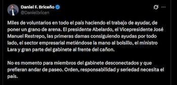 Daniel Briceño - crédito @Danielbricen/X