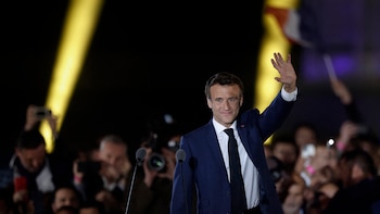 Emmanuel Macron celebró su reelección: