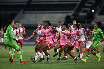 Jugadoras del Santa Fe de