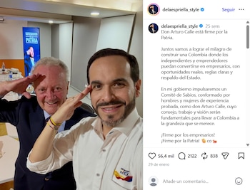 La dirección de este comité recaerá en el reconocido empresario Arturo Calle, cuya trayectoria en el sector textil y de confecciones lo ha posicionado como una de las figuras empresariales más influyentes del país - crédito delaespriella_style / Instagram