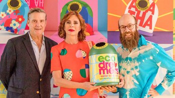 Ágatha Ruiz de la Prada en la presentación de su nueva colaboración con Ecovidrio. (Ecovidrio)