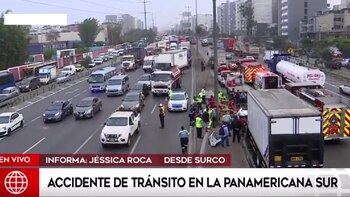 Accidente en la Panamericana Sur.