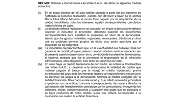 El fallo de Indecopi ordenó