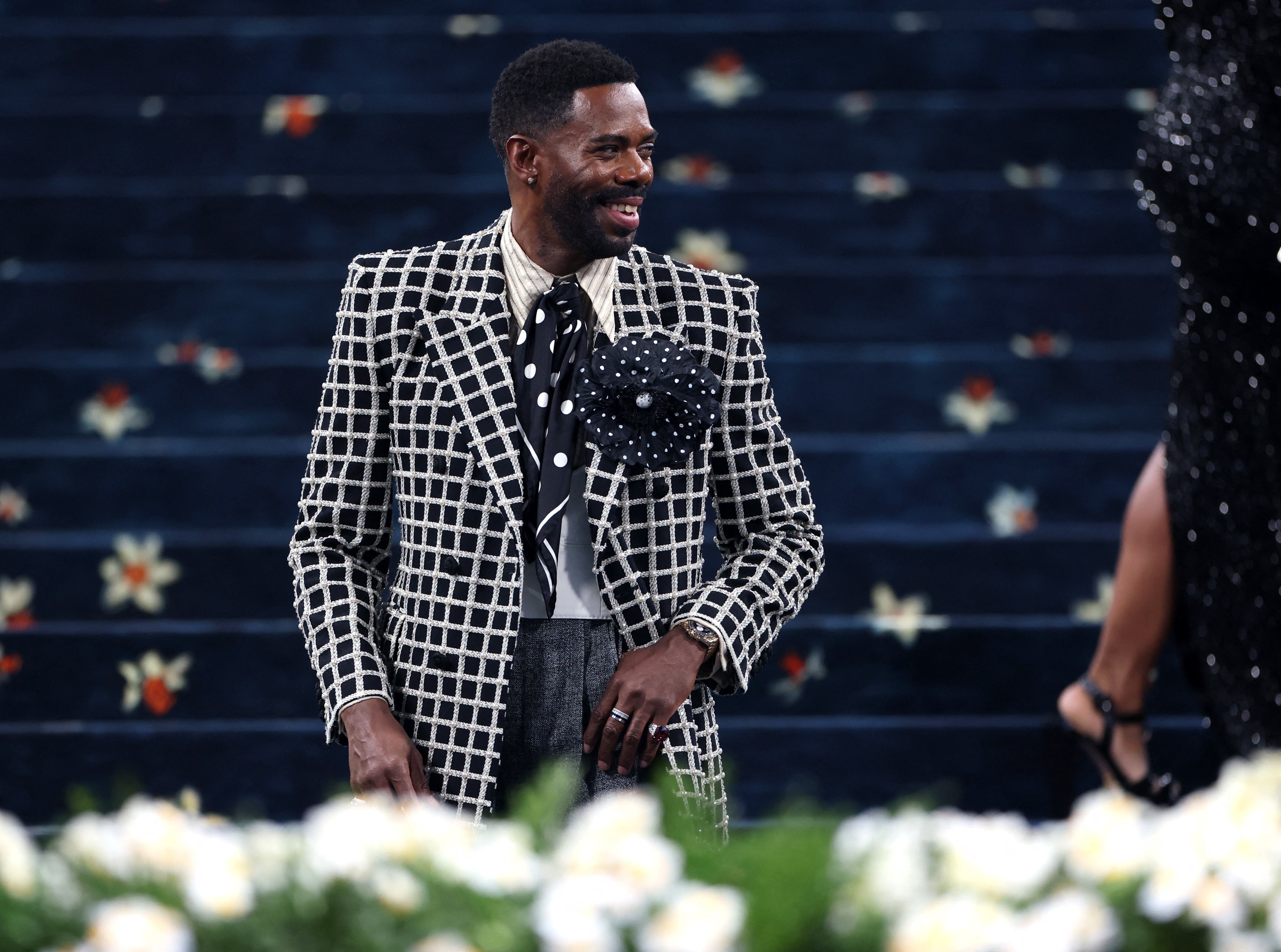 Domingo expresó que vestir con elegancia es una forma de afirmación y representación, aludiendo a la invisibilización del hombre negro en la moda (REUTERS/Jeenah Moon)