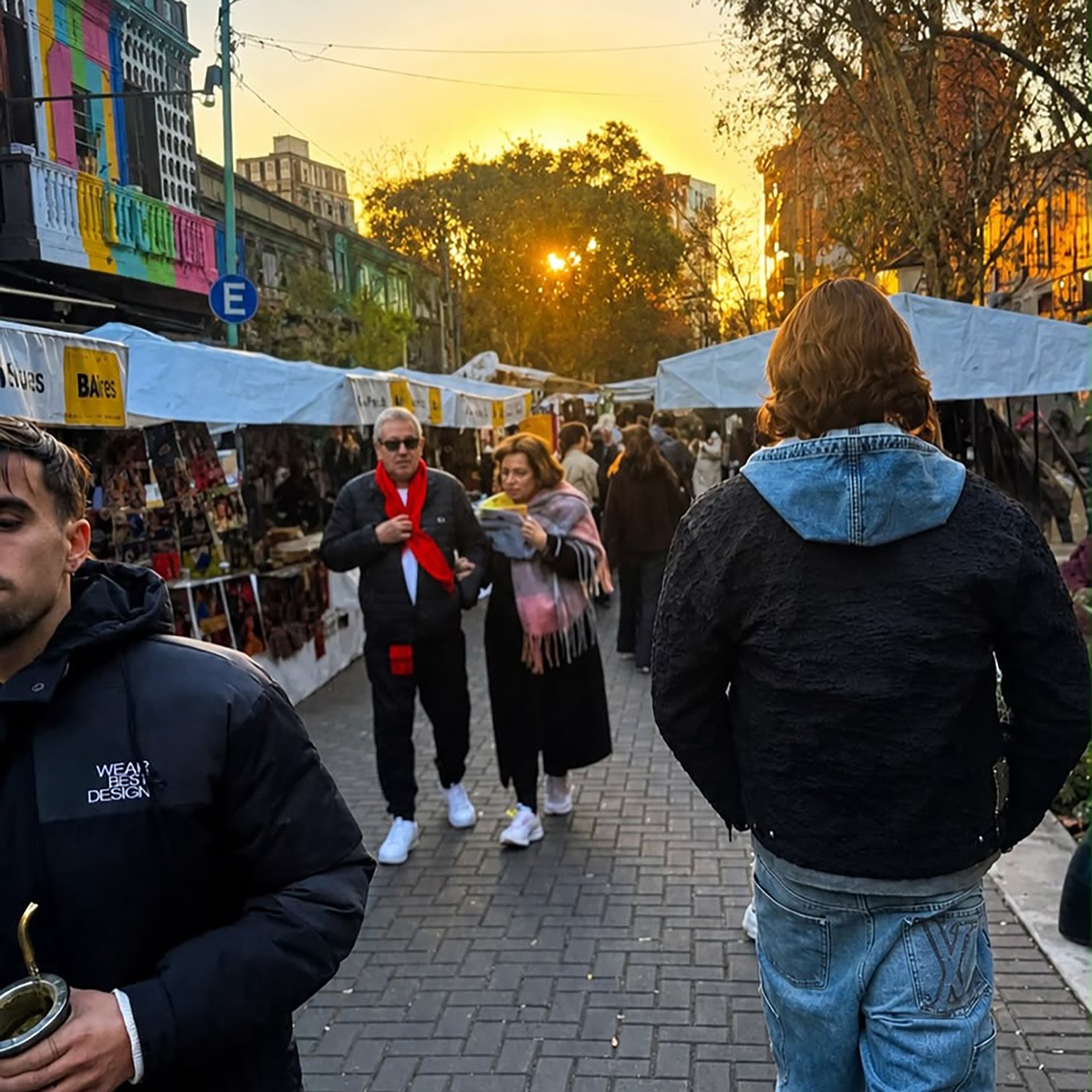 Las fotos de Riccardo Calafiori en sus vacaciones por Buenos Aires