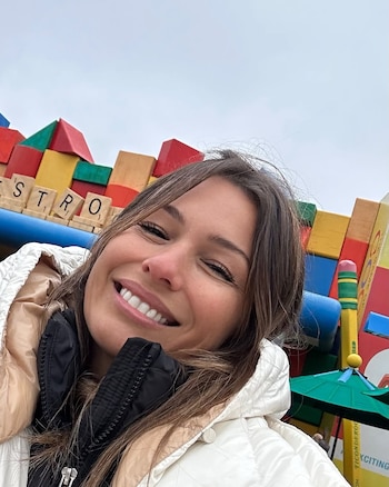 Pampita a pura sonrisa en