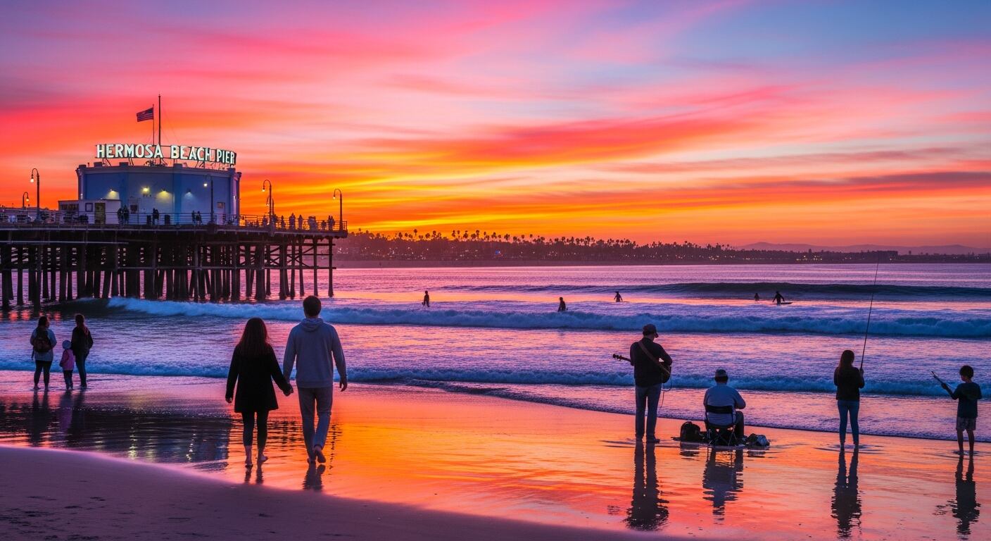 La demolición del muelle generaría la pérdida de un espacio clave para la vida social y cultural de Hermosa Beach (Imagen Ilustrativa Infobae)