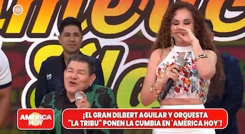 El cantante de cumbia, Dilbert Aguilar, fue puesto en aprietos en 'América Hoy' al confesar que estuvo enamorado de la conductora Janet Barboza. ¡Incluso reveló que le dedicó una canción!