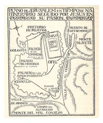 Plano de Jerusalem en tiempos
