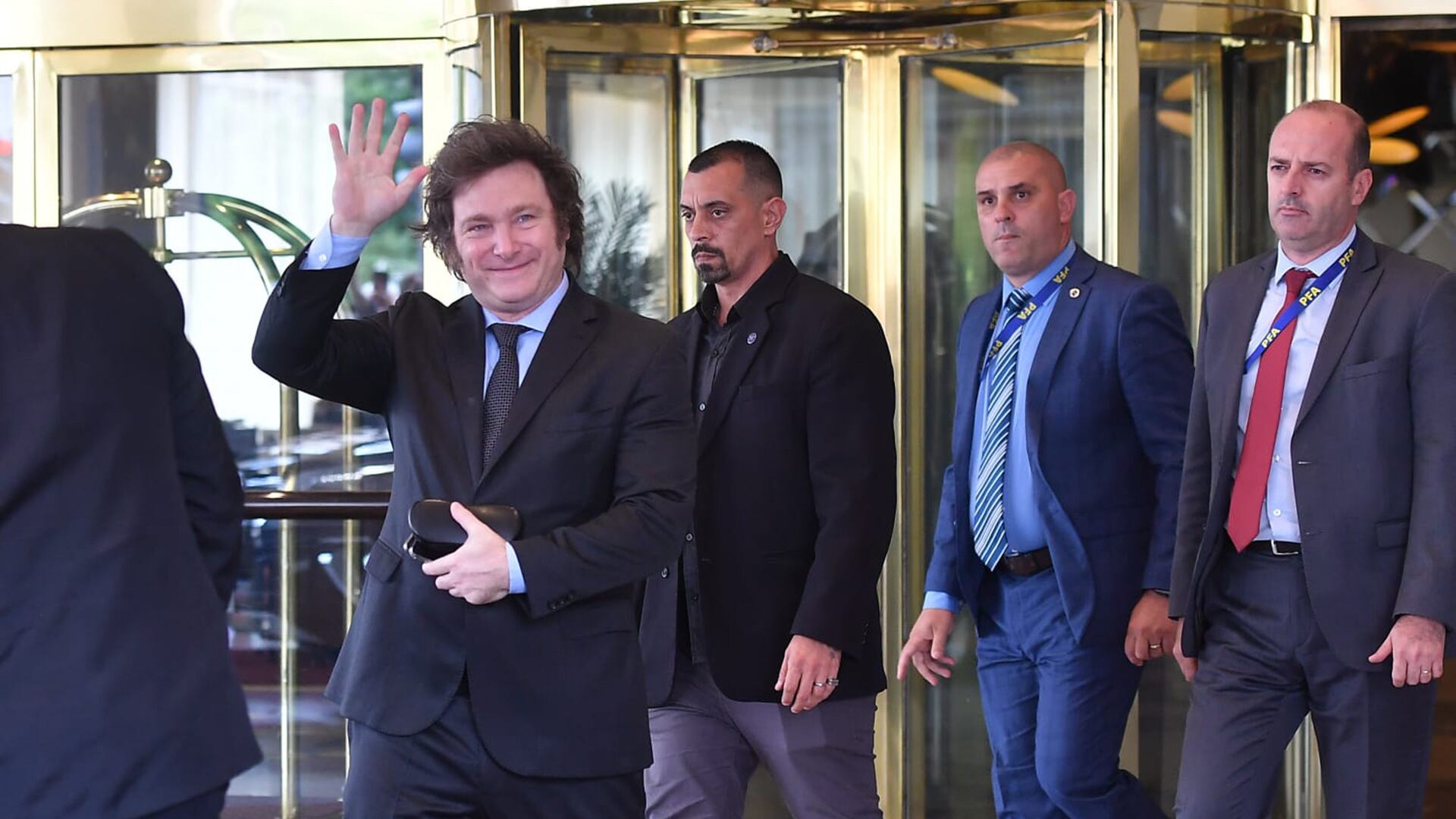 El mandatario nacional volvió a instalar el búnker en el Hotel Libertador (Maximiliano Luna)